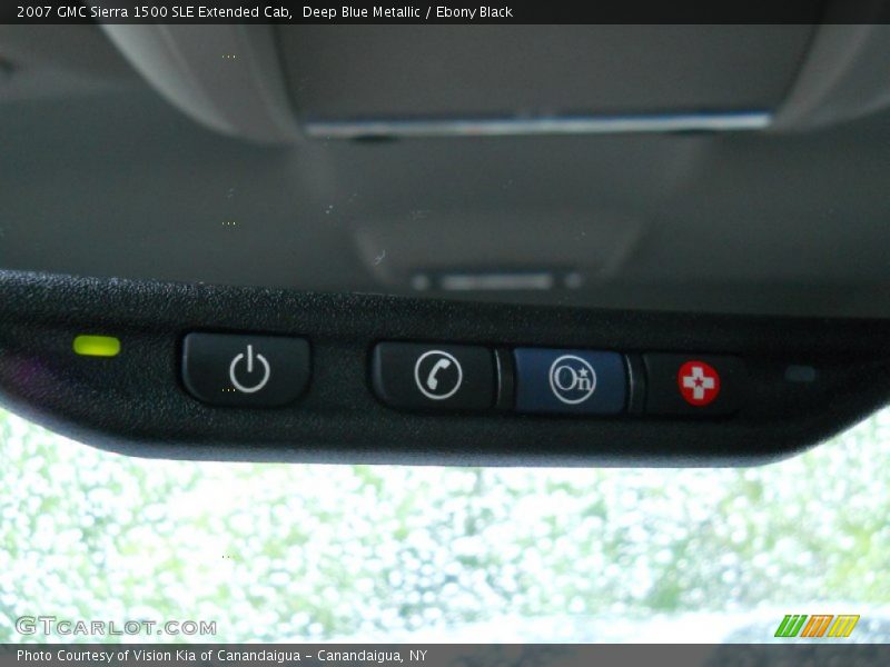 Deep Blue Metallic / Ebony Black 2007 GMC Sierra 1500 SLE Extended Cab