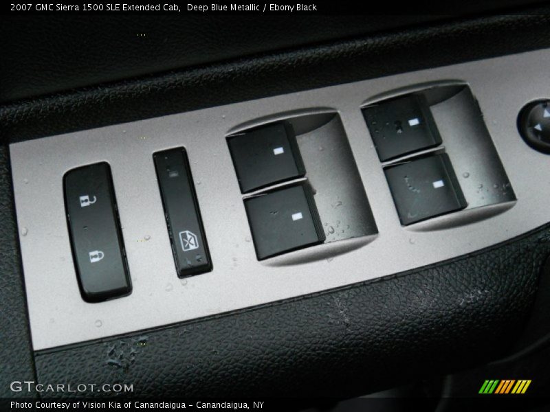 Deep Blue Metallic / Ebony Black 2007 GMC Sierra 1500 SLE Extended Cab