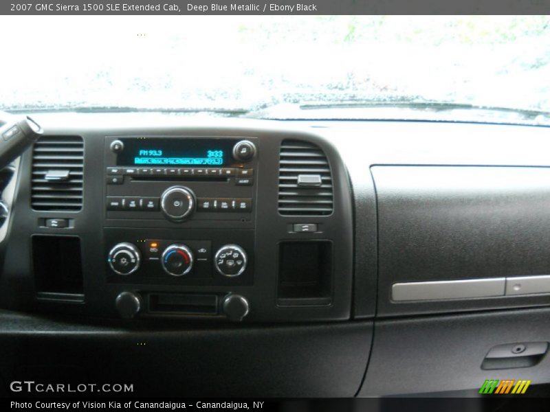 Deep Blue Metallic / Ebony Black 2007 GMC Sierra 1500 SLE Extended Cab