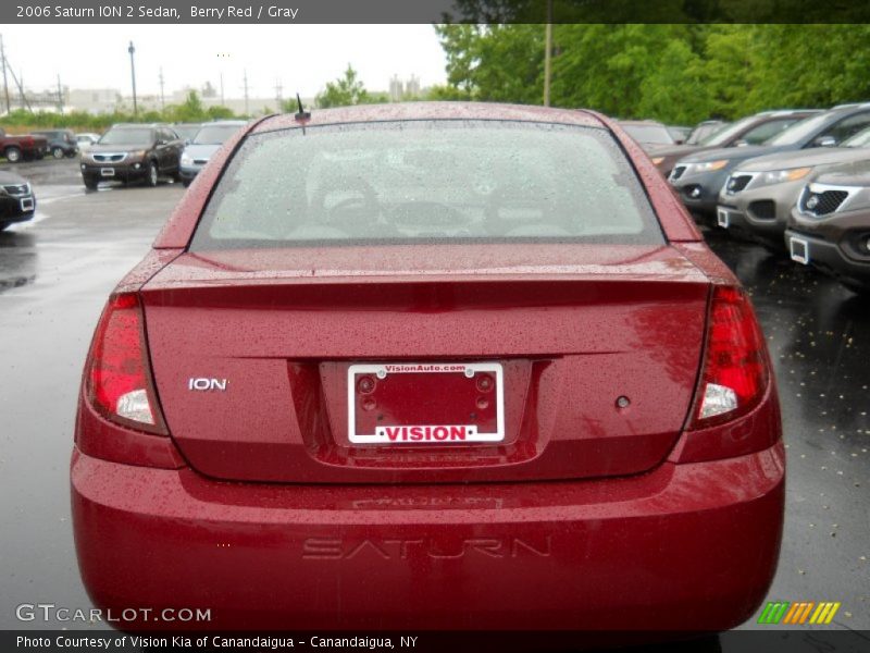 Berry Red / Gray 2006 Saturn ION 2 Sedan