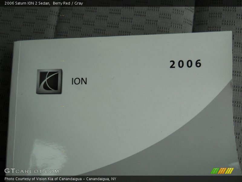 Berry Red / Gray 2006 Saturn ION 2 Sedan