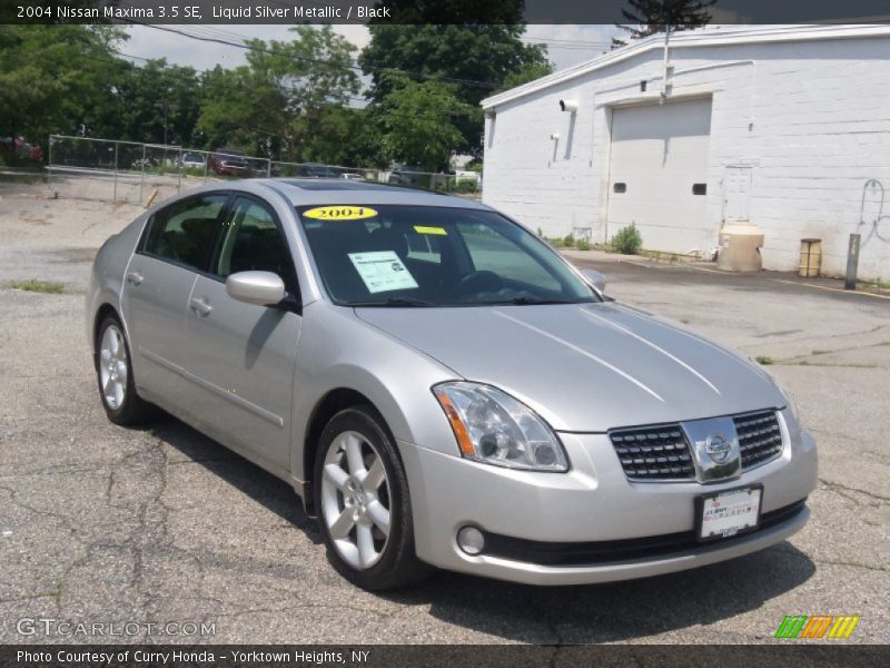 Liquid Silver Metallic / Black 2004 Nissan Maxima 3.5 SE