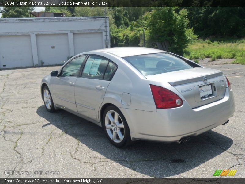 Liquid Silver Metallic / Black 2004 Nissan Maxima 3.5 SE