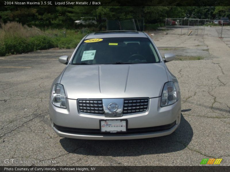 Liquid Silver Metallic / Black 2004 Nissan Maxima 3.5 SE