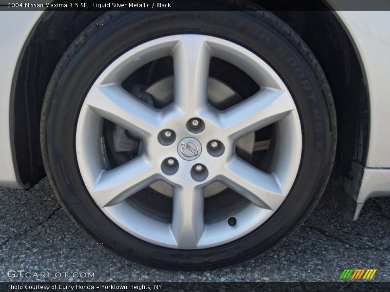 Liquid Silver Metallic / Black 2004 Nissan Maxima 3.5 SE