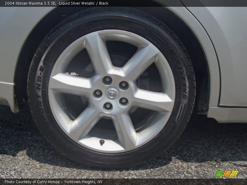 Liquid Silver Metallic / Black 2004 Nissan Maxima 3.5 SE