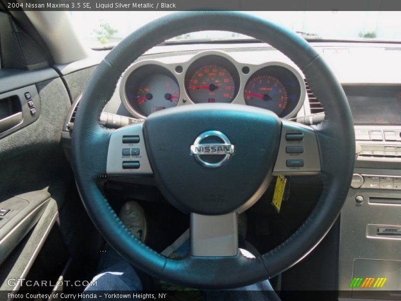 Liquid Silver Metallic / Black 2004 Nissan Maxima 3.5 SE
