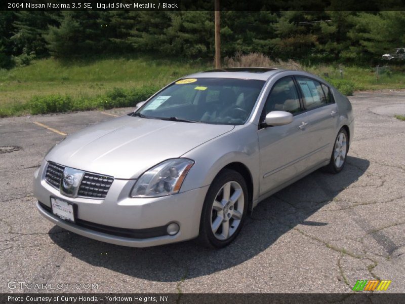 Liquid Silver Metallic / Black 2004 Nissan Maxima 3.5 SE