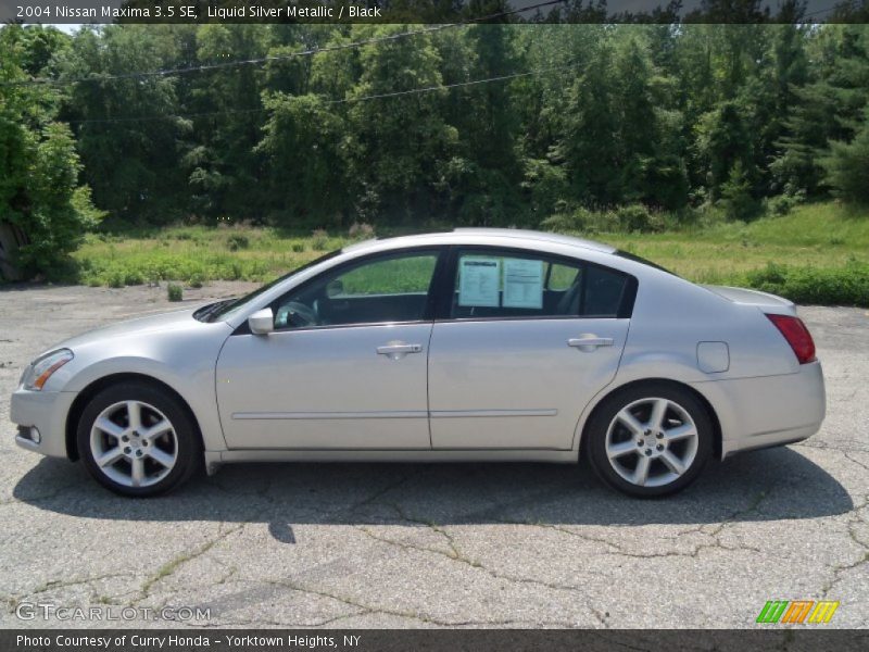Liquid Silver Metallic / Black 2004 Nissan Maxima 3.5 SE