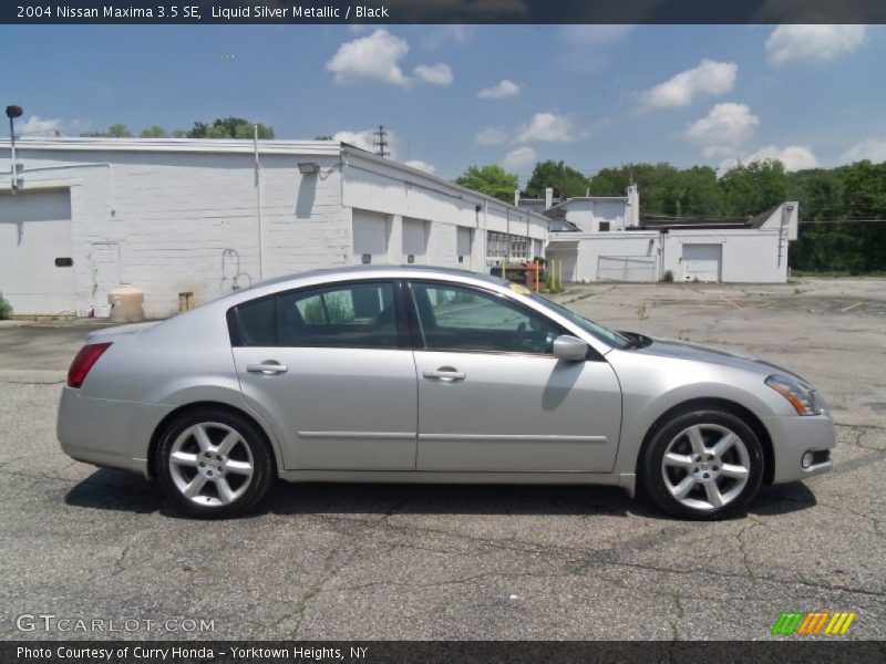Liquid Silver Metallic / Black 2004 Nissan Maxima 3.5 SE