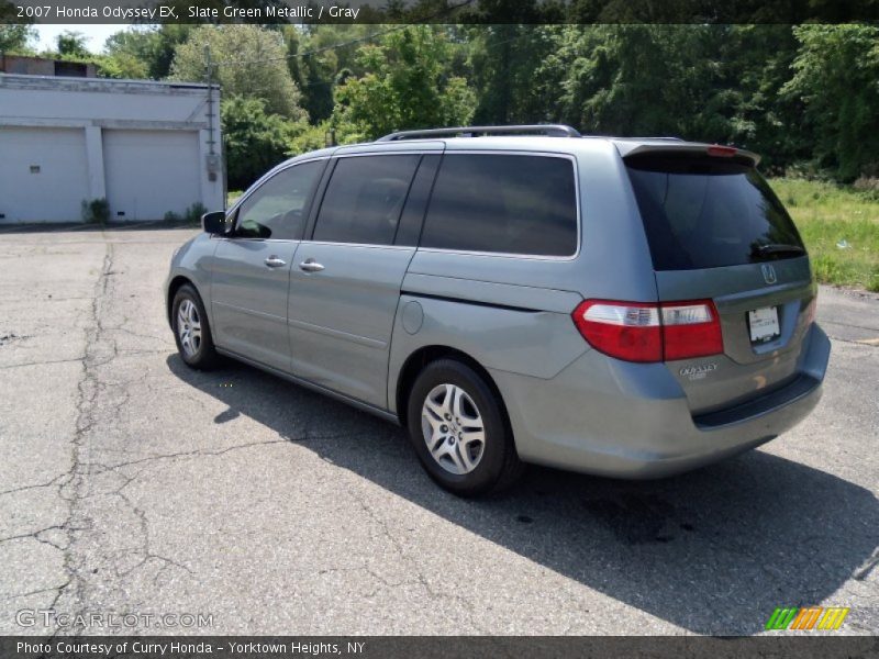 Slate Green Metallic / Gray 2007 Honda Odyssey EX