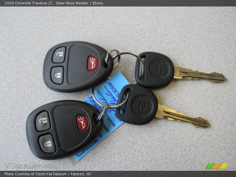 Silver Moss Metallic / Ebony 2009 Chevrolet Traverse LT