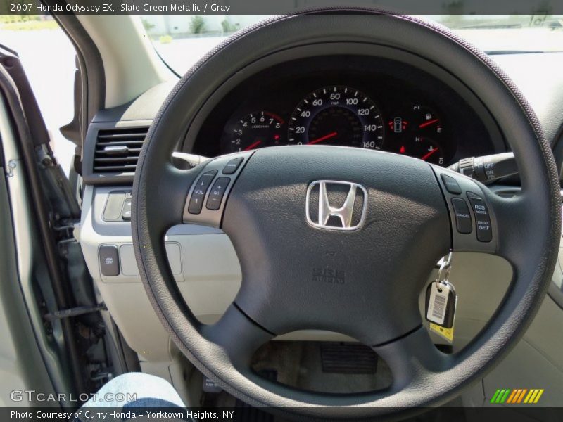 Slate Green Metallic / Gray 2007 Honda Odyssey EX