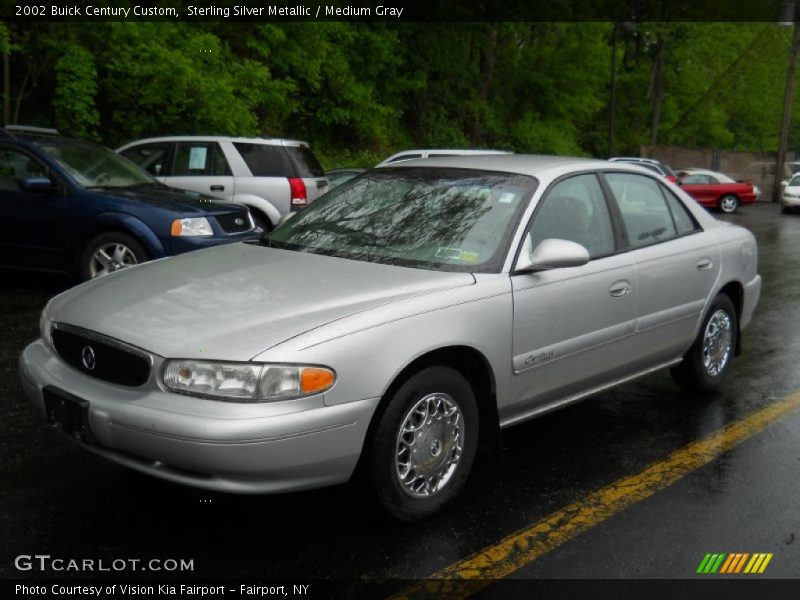 Sterling Silver Metallic / Medium Gray 2002 Buick Century Custom