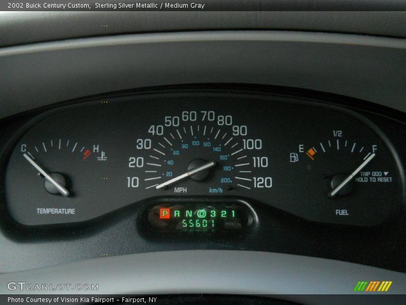 Sterling Silver Metallic / Medium Gray 2002 Buick Century Custom