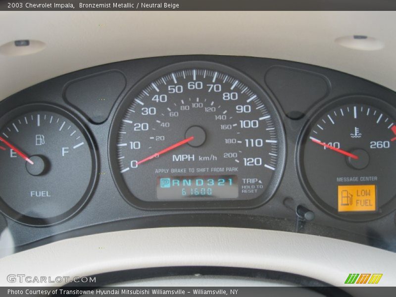 Bronzemist Metallic / Neutral Beige 2003 Chevrolet Impala