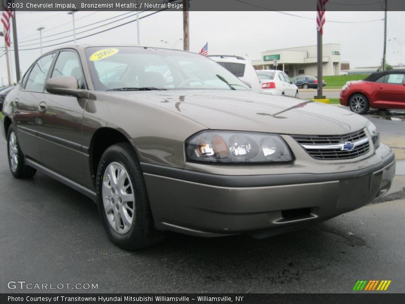 Bronzemist Metallic / Neutral Beige 2003 Chevrolet Impala