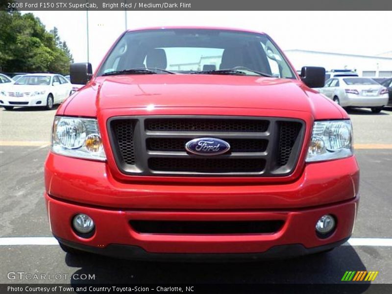 Bright Red / Medium/Dark Flint 2008 Ford F150 STX SuperCab
