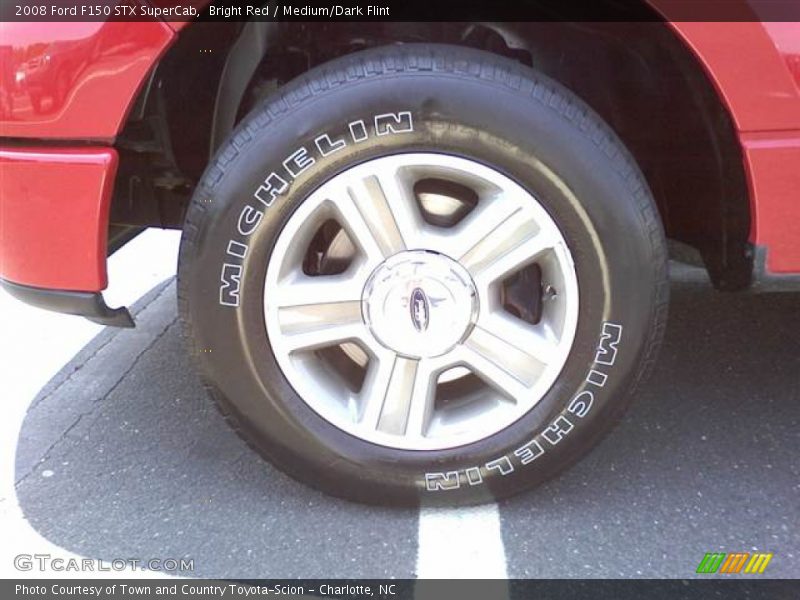 Bright Red / Medium/Dark Flint 2008 Ford F150 STX SuperCab