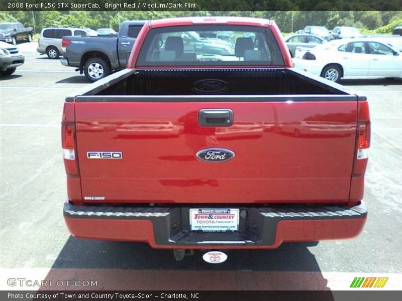 Bright Red / Medium/Dark Flint 2008 Ford F150 STX SuperCab