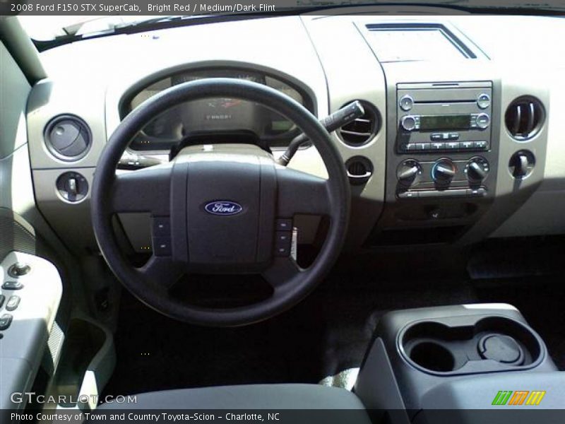 Bright Red / Medium/Dark Flint 2008 Ford F150 STX SuperCab
