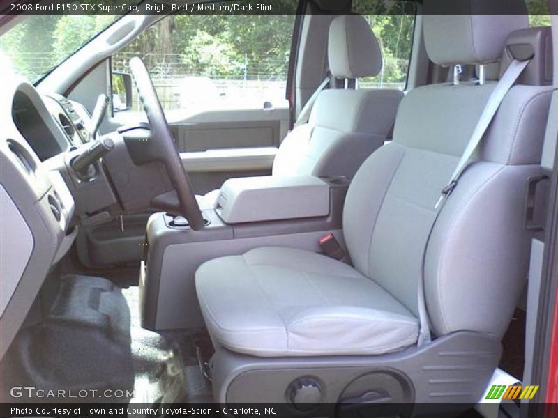 Bright Red / Medium/Dark Flint 2008 Ford F150 STX SuperCab