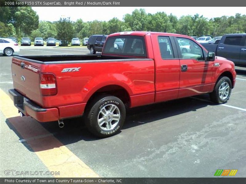 Bright Red / Medium/Dark Flint 2008 Ford F150 STX SuperCab