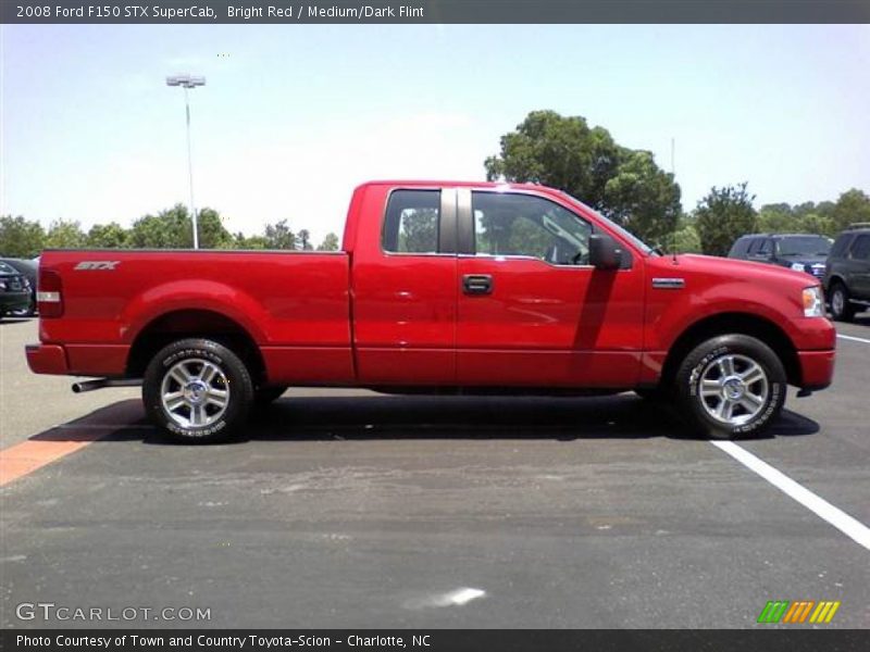 Bright Red / Medium/Dark Flint 2008 Ford F150 STX SuperCab