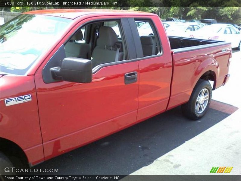 Bright Red / Medium/Dark Flint 2008 Ford F150 STX SuperCab
