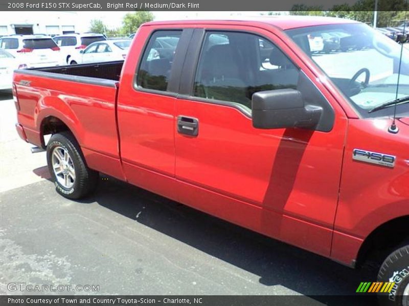Bright Red / Medium/Dark Flint 2008 Ford F150 STX SuperCab