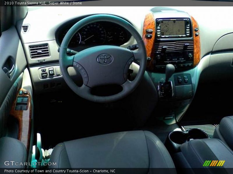 Super White / Stone 2010 Toyota Sienna XLE