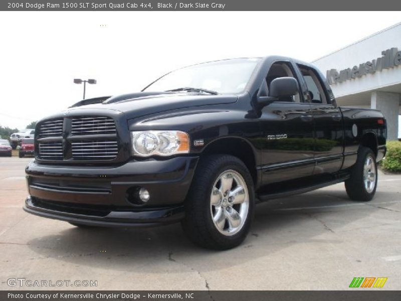 Black / Dark Slate Gray 2004 Dodge Ram 1500 SLT Sport Quad Cab 4x4