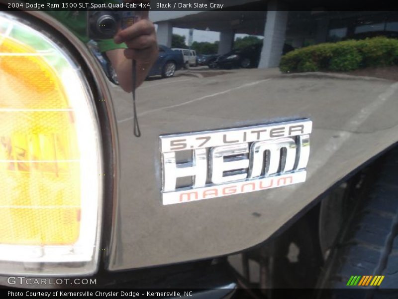 Black / Dark Slate Gray 2004 Dodge Ram 1500 SLT Sport Quad Cab 4x4
