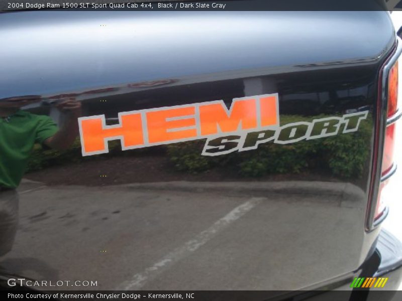 Black / Dark Slate Gray 2004 Dodge Ram 1500 SLT Sport Quad Cab 4x4