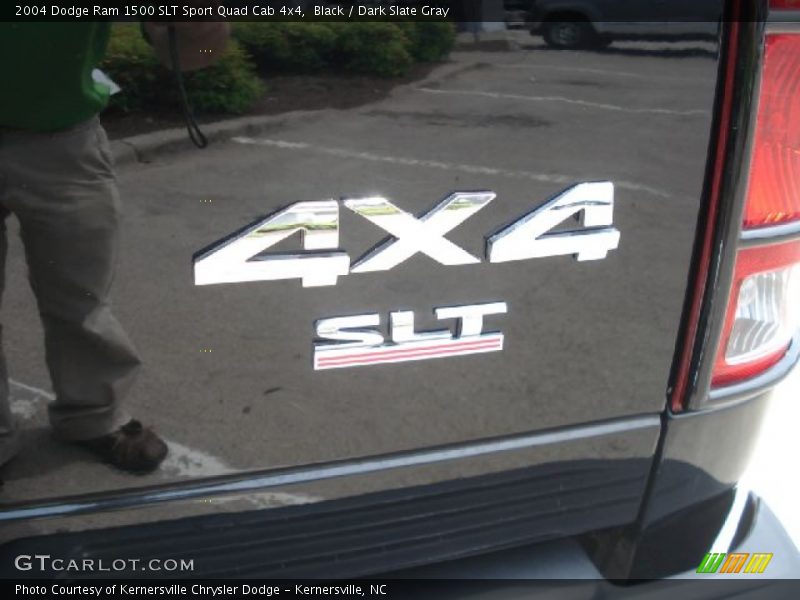 Black / Dark Slate Gray 2004 Dodge Ram 1500 SLT Sport Quad Cab 4x4