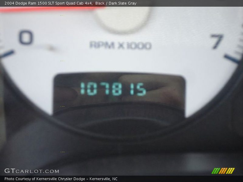 Black / Dark Slate Gray 2004 Dodge Ram 1500 SLT Sport Quad Cab 4x4