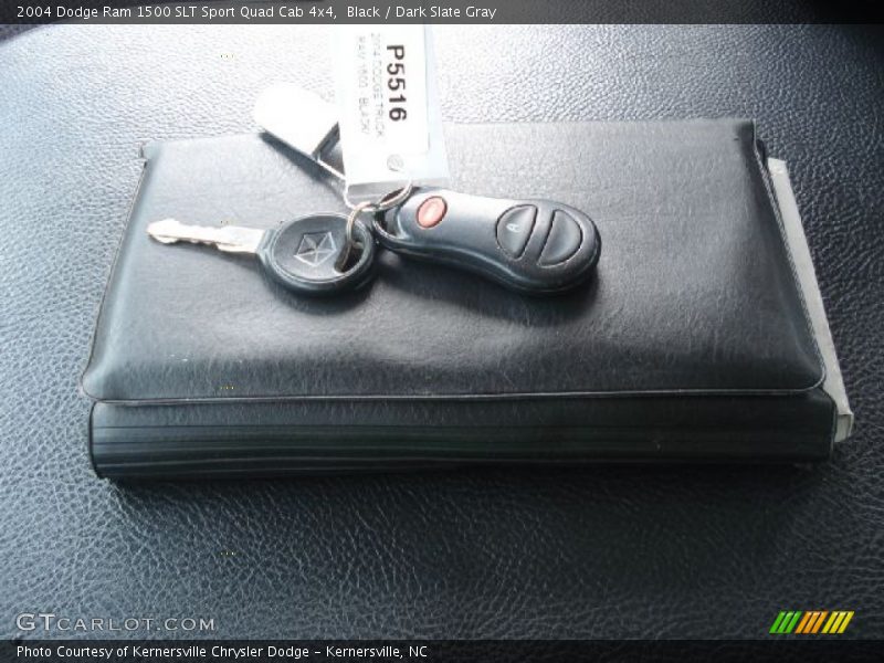 Black / Dark Slate Gray 2004 Dodge Ram 1500 SLT Sport Quad Cab 4x4