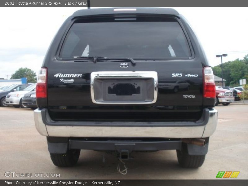Black / Gray 2002 Toyota 4Runner SR5 4x4