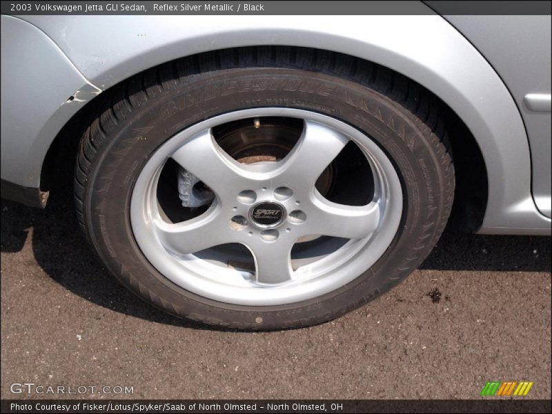 Reflex Silver Metallic / Black 2003 Volkswagen Jetta GLI Sedan