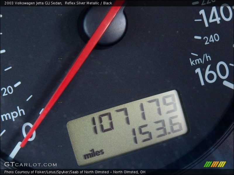 Reflex Silver Metallic / Black 2003 Volkswagen Jetta GLI Sedan