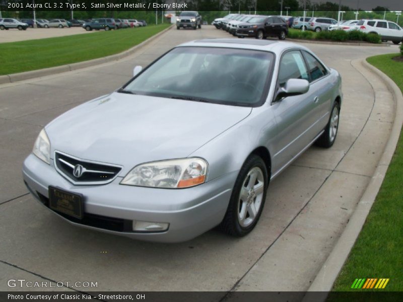 Satin Silver Metallic / Ebony Black 2001 Acura CL 3.2 Type S
