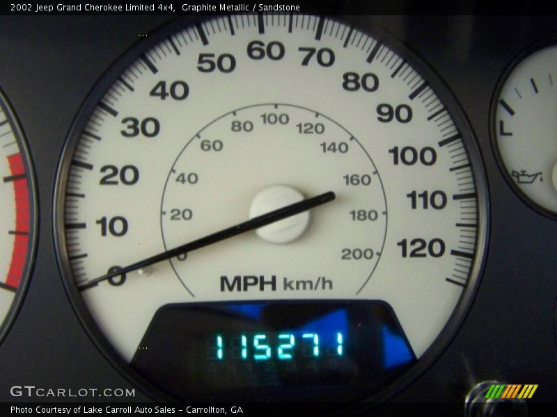 Graphite Metallic / Sandstone 2002 Jeep Grand Cherokee Limited 4x4