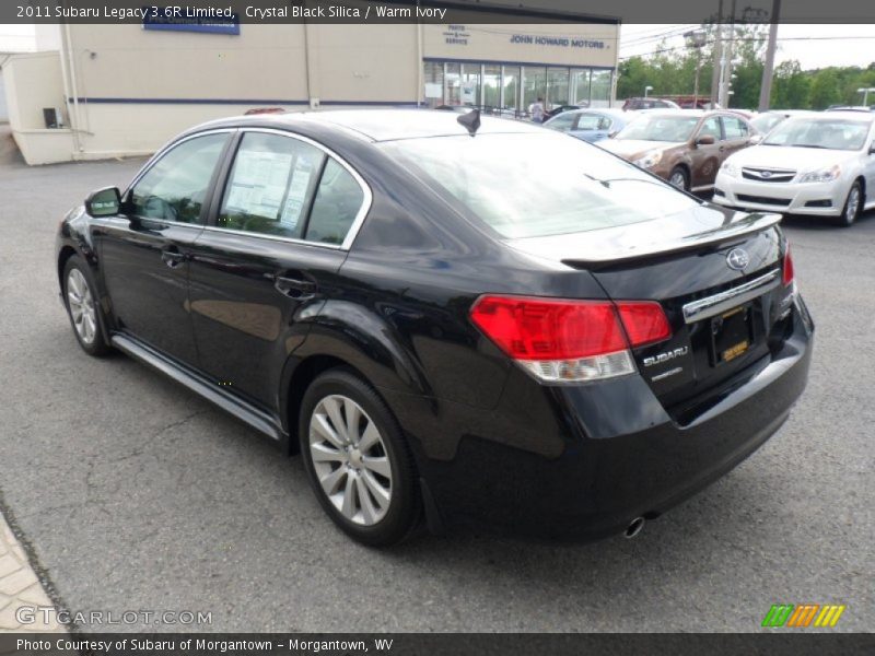 Crystal Black Silica / Warm Ivory 2011 Subaru Legacy 3.6R Limited