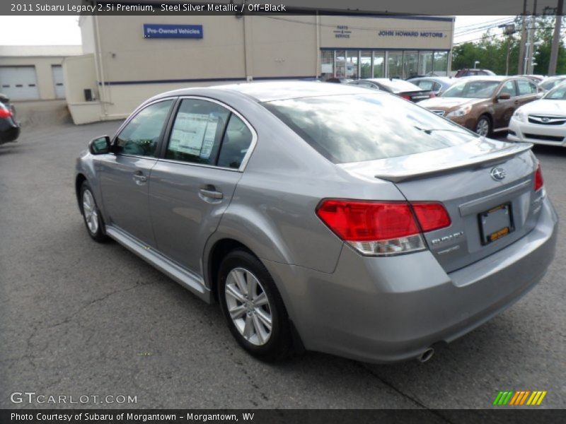 Steel Silver Metallic / Off-Black 2011 Subaru Legacy 2.5i Premium