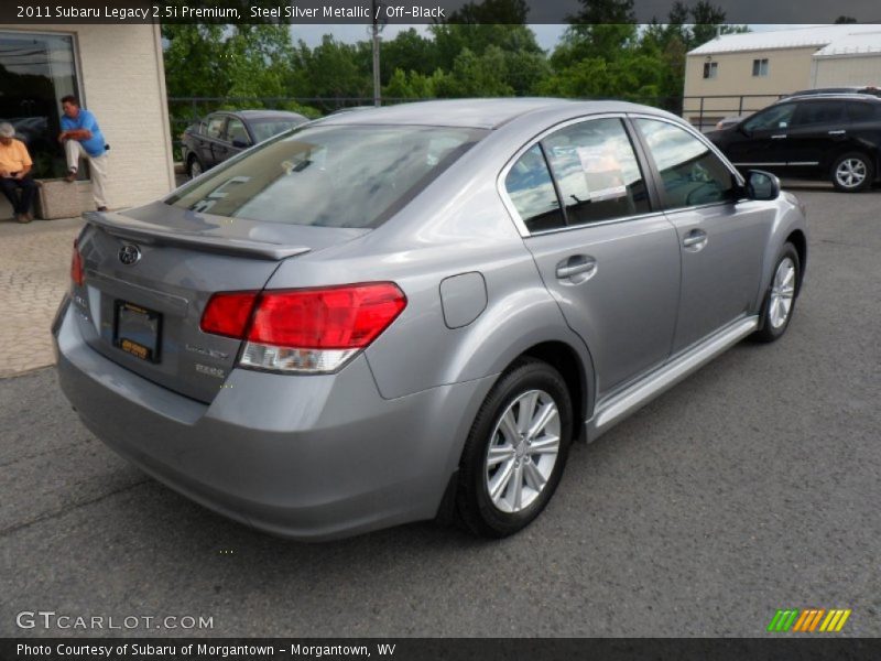 Steel Silver Metallic / Off-Black 2011 Subaru Legacy 2.5i Premium