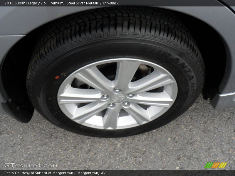 Steel Silver Metallic / Off-Black 2011 Subaru Legacy 2.5i Premium