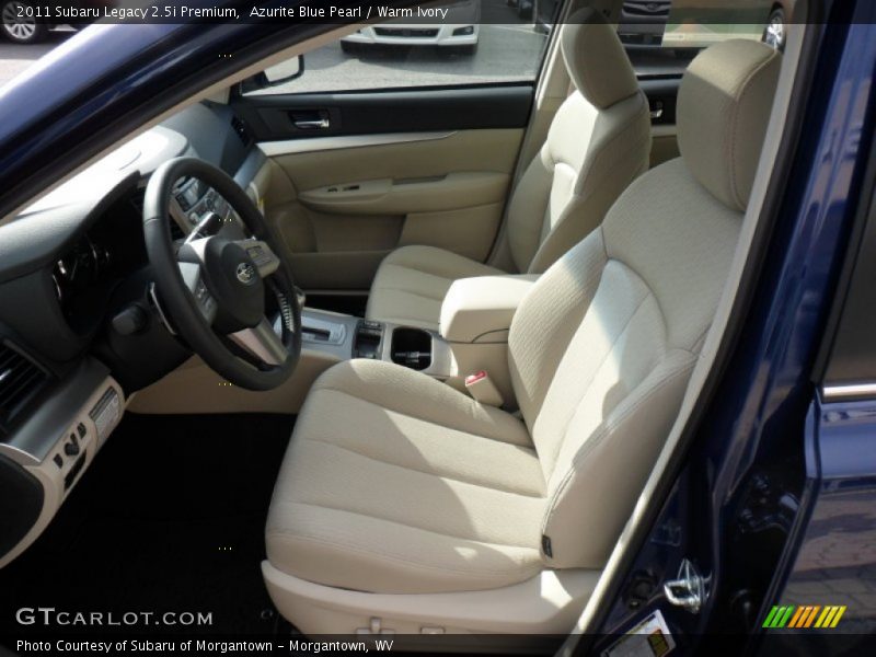 Azurite Blue Pearl / Warm Ivory 2011 Subaru Legacy 2.5i Premium