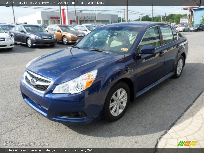 Azurite Blue Pearl / Warm Ivory 2011 Subaru Legacy 2.5i Premium