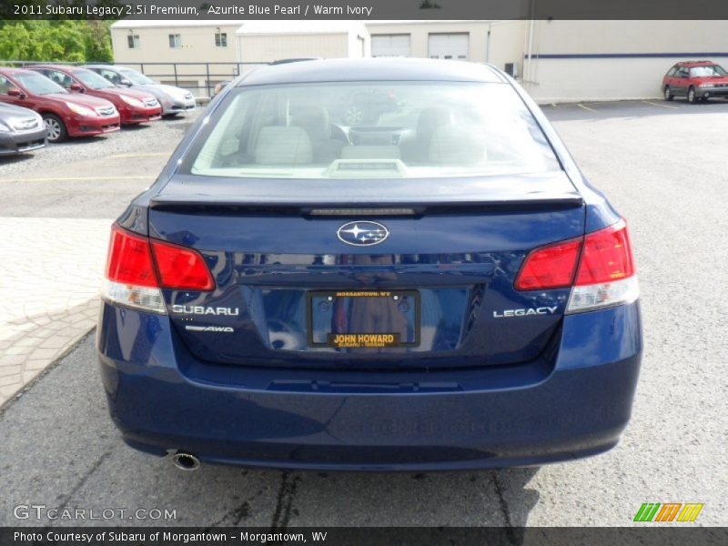Azurite Blue Pearl / Warm Ivory 2011 Subaru Legacy 2.5i Premium