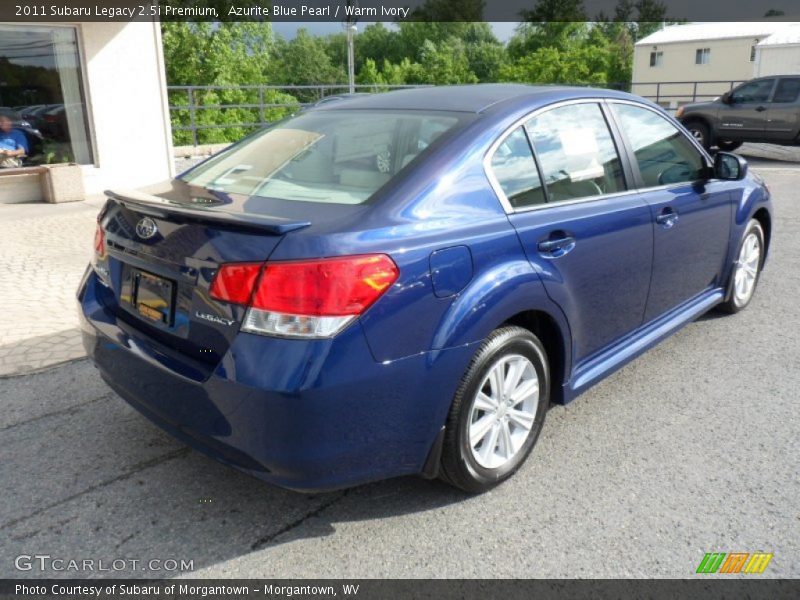 Azurite Blue Pearl / Warm Ivory 2011 Subaru Legacy 2.5i Premium